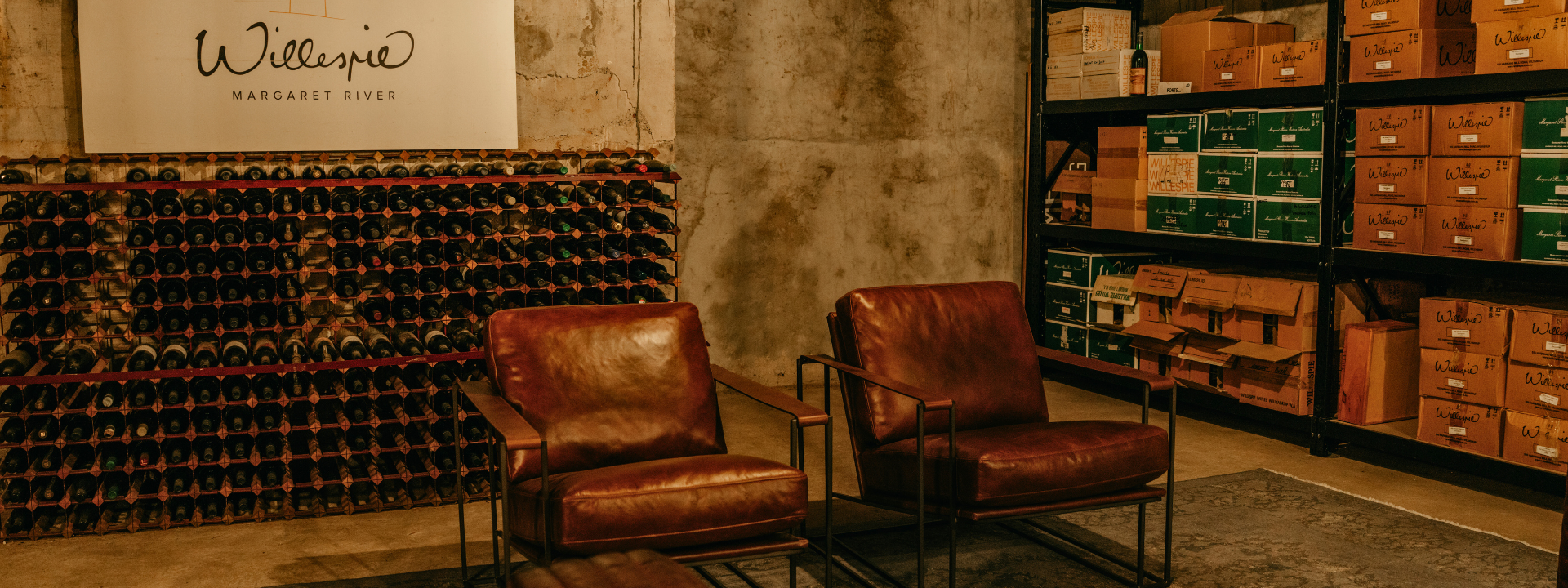Chairs in Willespie wine cellar